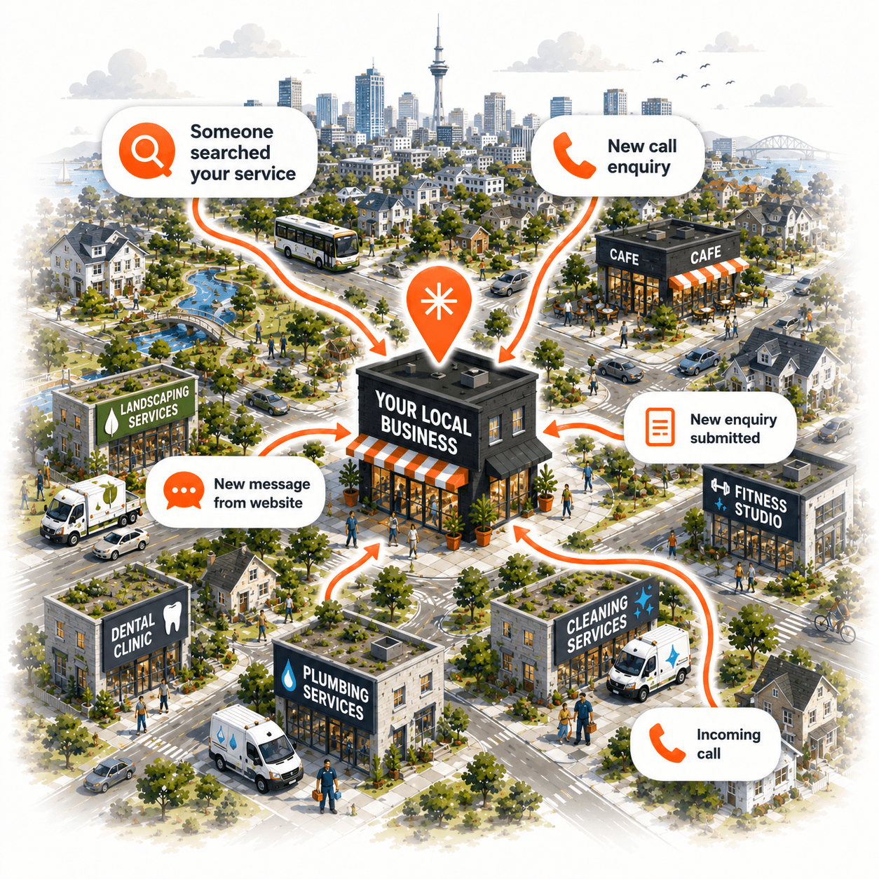 The Nearby Collective helps local service businesses get found, get chosen, and get more enquiries.